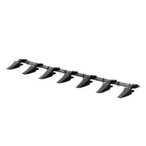 bucket tooth bar, 60'', heavy duty tractor bucket 7 teeth bar for loader tractor skidsteer, 4560 lbs load bearing capacity bolt on design, for efficient soil excavation and bucket protection