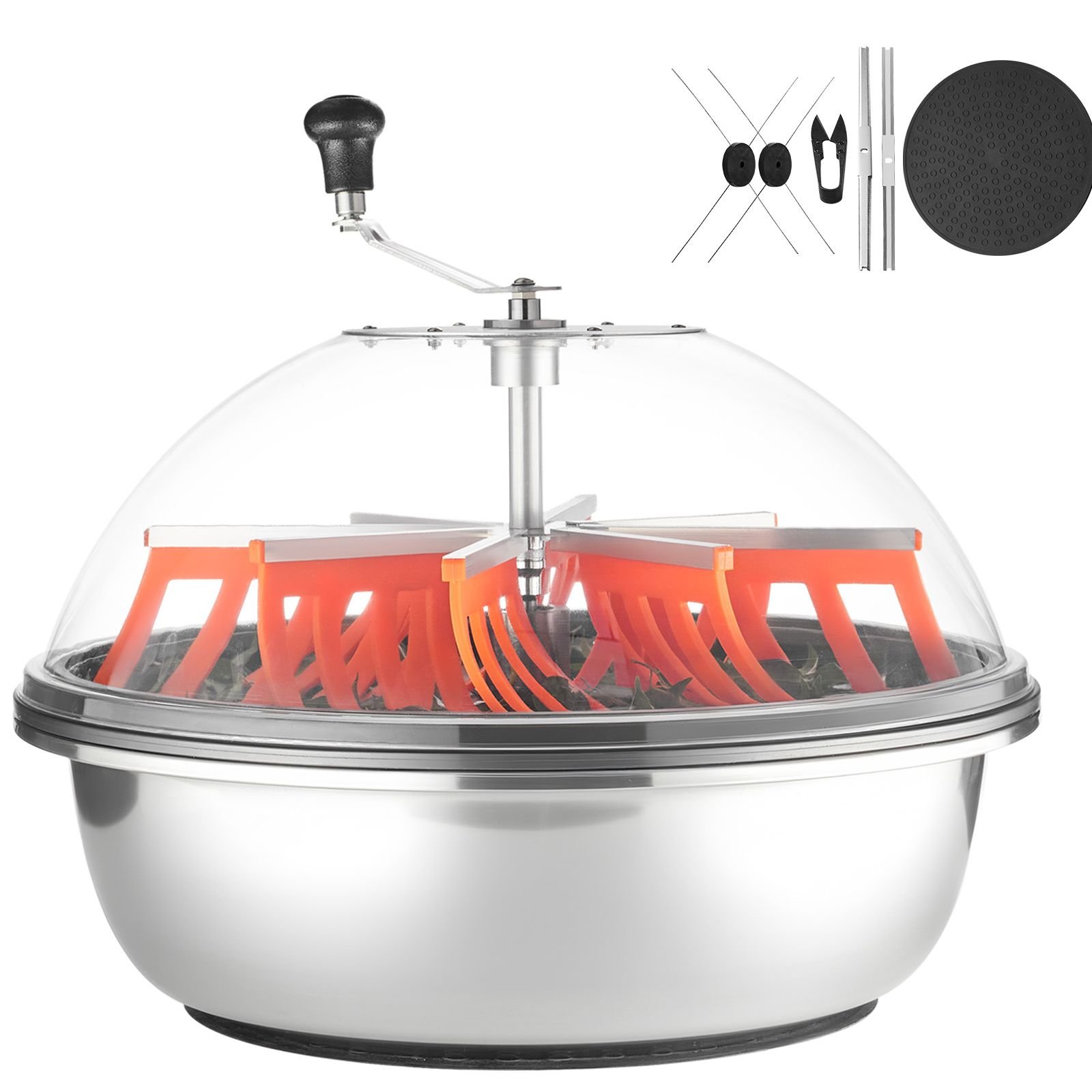 bud leaf bowl trimmer, 24 in manual bud trimmer, with sharp stainless steel blades, visual cutting, wet & dry hydroponic cutting machine, twisted spin cut for plants leaves buds flowers