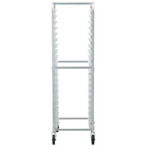 bun pan rack, 20 tier commercial bakery racks with brake wheels, aluminum racking trolley storage for half & full sheet, speed rack for kitchen home, bread baking equipment, 26"l x 20.4"w x 70"h