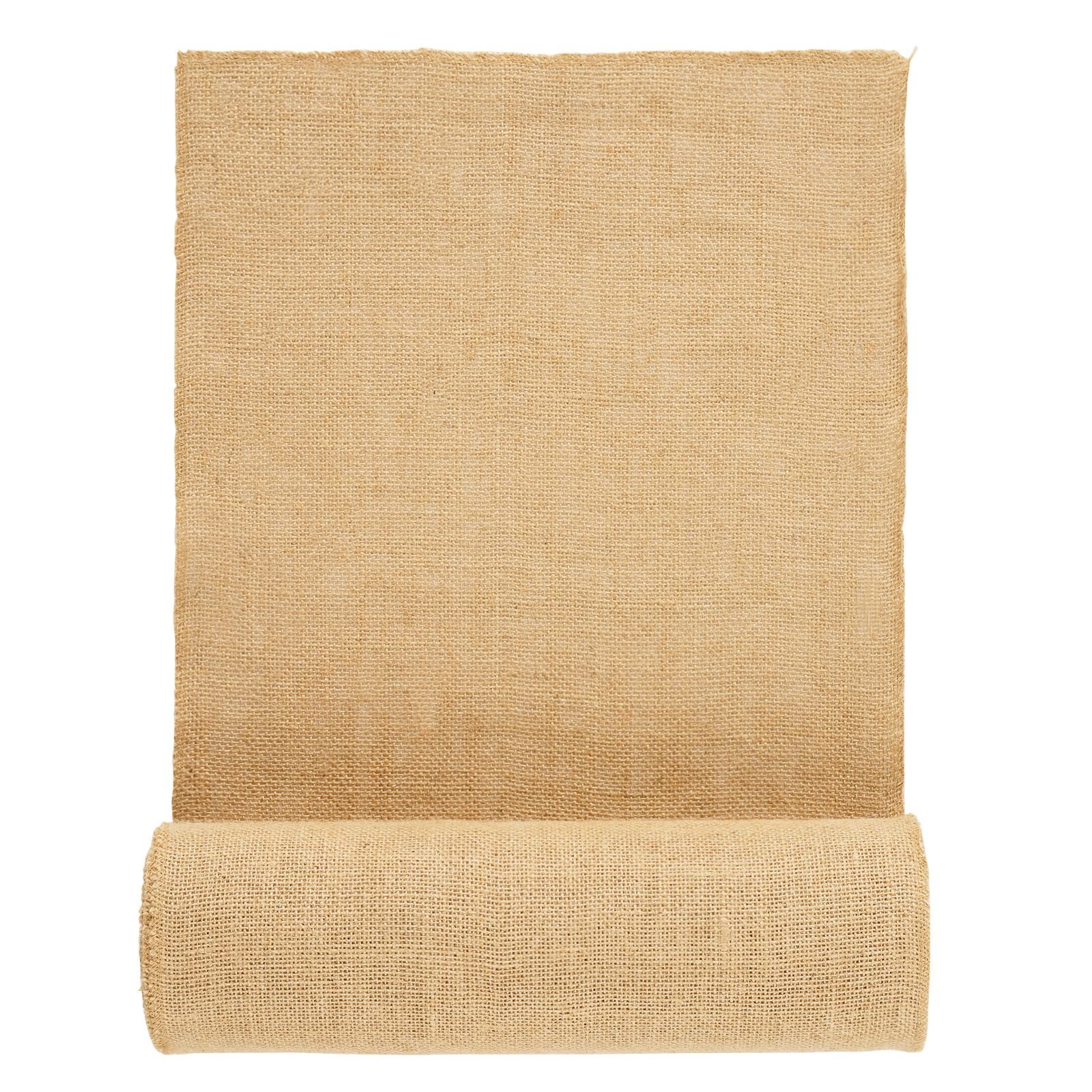 burlap fabric roll, 14 in x 30 ft & 50 x 50 high density wide natural burlap fabric rolls, jute fabric burlap tree wrap roll, for decor, crafts, wedding, gardening, plant & tree winter covering
