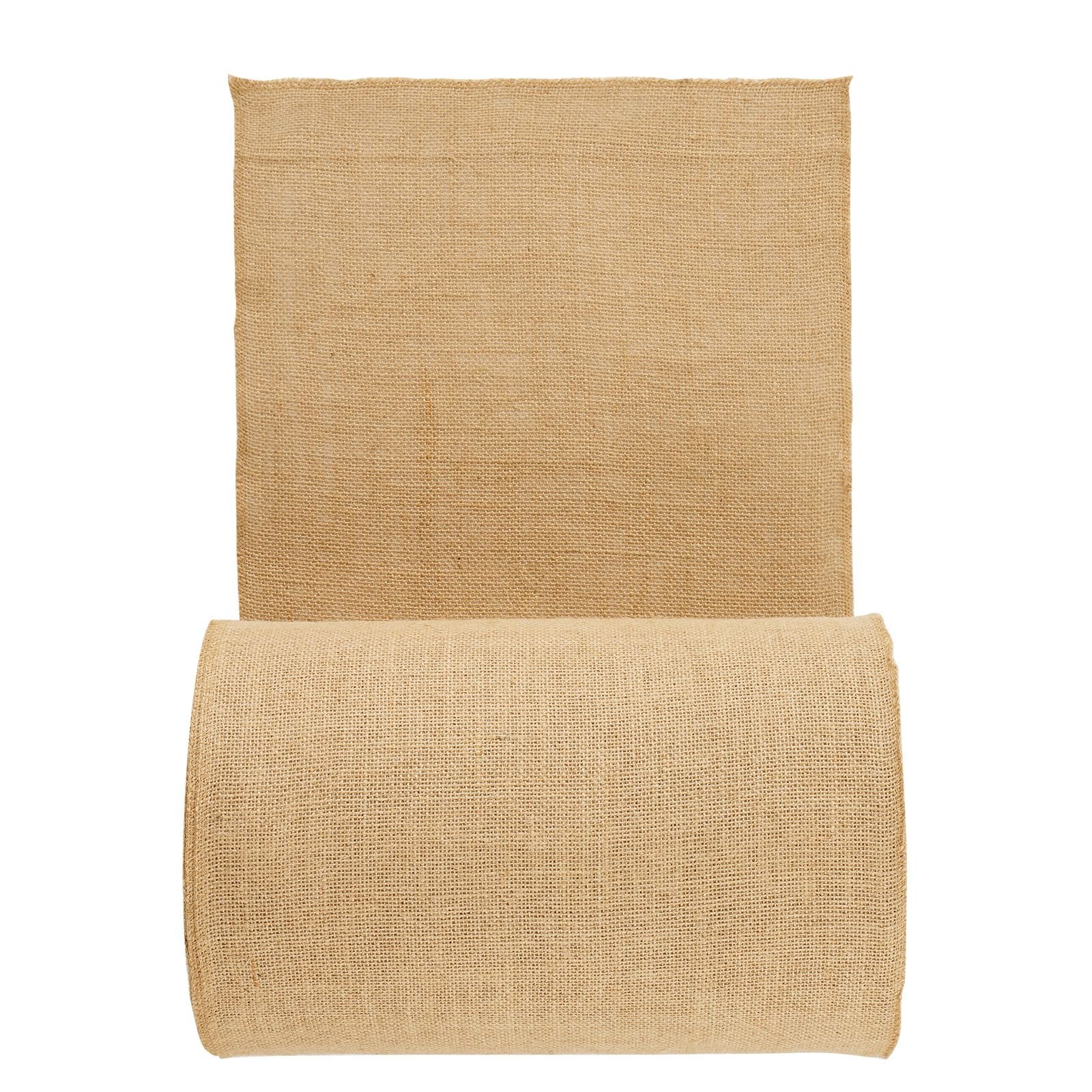 burlap fabric roll, 14' x 150 ft & 50 x 50 high density wide natural burlap fabric rolls, jute fabric burlap tree wrap roll, for decor, crafts, wedding, gardening, plant & tree winter covering