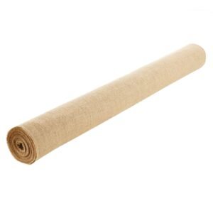 burlap fabric roll, 40' x 30 ft & 50 x 50 high density wide natural burlap fabric rolls, jute fabric burlap tree wrap roll, for decor, crafts, wedding, gardening, plant & tree winter covering