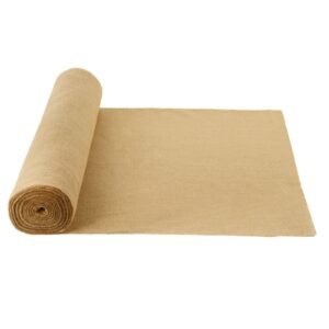 burlap fabric roll, 40' x 75 ft & 50 x 50 high density wide natural burlap fabric rolls, jute fabric burlap tree wrap roll, for decor, crafts, wedding, gardening, plant & tree winter covering
