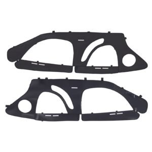 cab enclosure upper doors, compatible with polaris rzr pro 2020 2024/polaris rzr turbo2022 2024, soft upper doors, upgraded zipper utv soft side window kit, fit with side mirrors and windshields