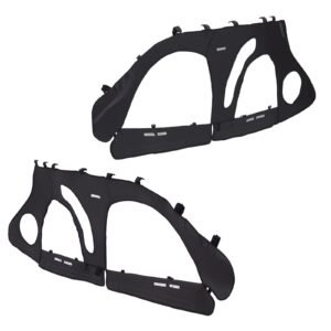 Cab Enclosure Upper Doors, Compatible with Polaris RZR PRO 2020-2024/Polaris RZR Turbo2022-2024, Soft Upper Doors, Upgraded Zipper UTV Soft Side Window Kit, Fit with Side Mirrors and Windshields