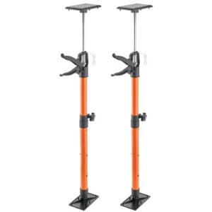 cabinet jack support pole, 2 pack, 21.3 60 inch steel telescopic quick support rod, adjustable 3rd hand system up to 154 lbs capacity for installing cabinets, lifting drywall, cargo bars