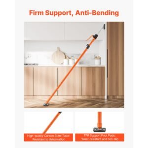 cabinet jack support pole, 4 pack, 49.2 114.6 inch steel telescopic quick support rod, adjustable 3rd hand system up to 198 lbs capacity for installing cabinets, lifting drywall, cargo bars