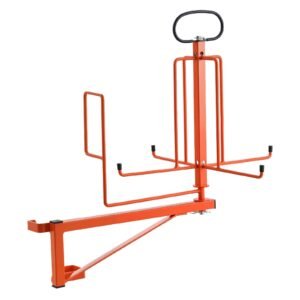 cable dispenser, floor or stud mounted, wire spool rack, portable wire rack dispenser with anti slip metal handle for wiring transport, swivel eyelet, for electrical, industrial and retail use