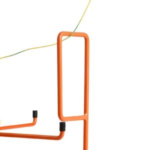 cable dispenser, floor or stud mounted, wire spool rack, portable wire rack dispenser with anti slip metal handle for wiring transport, swivel eyelet, for electrical, industrial and retail use