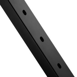 cable railing post, 36x1x2 inch stair railing post, with pre drilled 30° angled holes, stainless steel cable rail post with horizontal and curved bracket, 1 pack, black, 1jzlgzxhs91402os1001v0