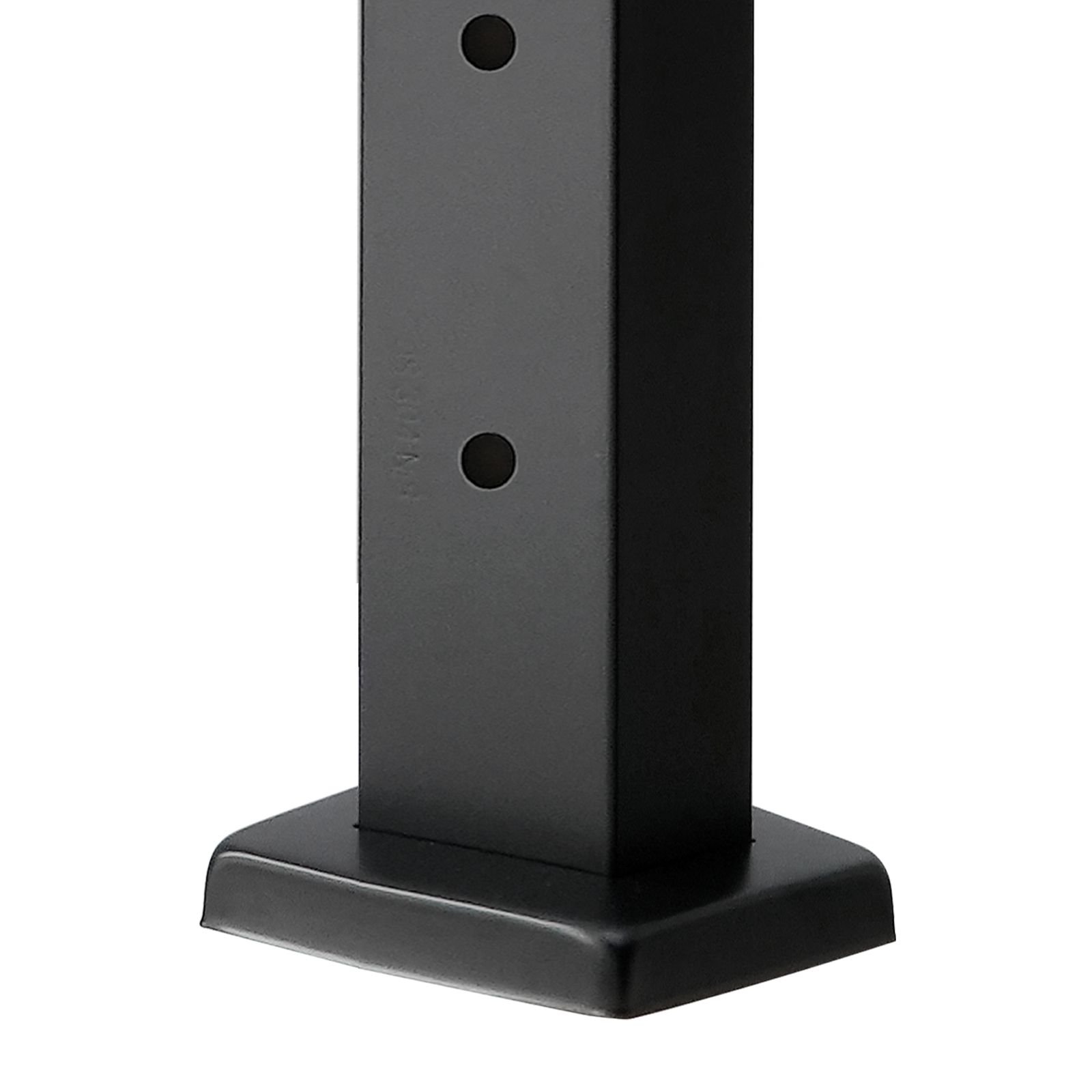 cable railing post, 42x1x2 inch level deck stair posts, 1 pack stainless steel cable handrail post, pre drilled pickets with mounting bracket stair railing kit, black, 1jzlgzxhs1063ggtd001v0