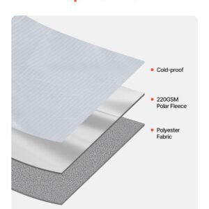 camping blanket, large warm wearable stadium blanket, waterproof & windproof, polyester fleece, flame retardant, great for outdoors, picnics, hiking, sports events, travel, 79" x 59", light grey