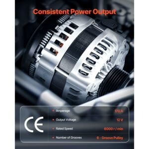 car alternator 11252, fit for buick enclave base 3.6l 2012 2013, chevy traverse lt 2009 2016, gmc acadia slt 2007 2015, saturn outlook v6 2007 2010, automotive replacement alternator 25815839