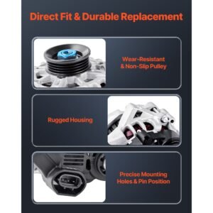 car alternator 11311n, fit for kia spectra5 l4 2.0l 2007 2009, soul 2010 2011, for hyundai elantra l4 2.0l 2007 2012, automotive replacement alternator 211311, 2655635, 3730023650, 40046020
