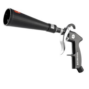 car cleaning gun, 6 9.2 bar high pressure air blow gun with 2 set nozzles, 360° rotating nozzle for complete cleaning, quickly blasts dirt and dust from surface, work with 1/4 npt air compressor