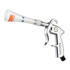 car cleaning gun, 6 9.2 bar high pressure air blow gun with 2 set nozzles, 360° rotating nozzle for thorough cleaning, quickly blasts dirt and dust from surface, work with 1/4 npt air compressor