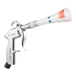 car cleaning gun, 6 9.2 bar high pressure air blow gun with 2 set nozzles, 360° rotating nozzle for thorough cleaning, quickly blasts dirt and dust from surface, work with 1/4 npt air compressor