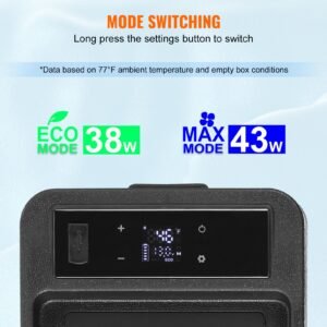 car refrigerator, 12 volt car armrest refrigerator fridge, 8 l single zone portable freezer, 4 68 f adjustable range, 12/24v dc and 100 240v ac compressor cooler for outdoor, camping