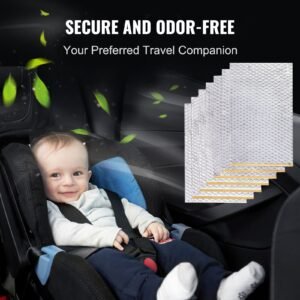 car sound deadening mat, 50 mil 52 sqft car sound dampening material, butyl automotive sound deadener, noise insulation and vibration dampening material for car
