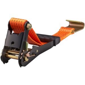 car tie down straps kit, lasso style 2" x 120" tire straps, 5512 lbs working load, 11023 lbs breaking strength, with flat hooks for passenger car, atv, motorcycle, van, suv, utv, trailer, 4 pack