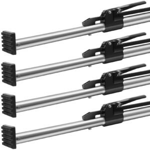 cargo bar, ratcheting cargo bar adjustable from 89" to 104", heavy duty steel cargo stabilizer bar with 309 lbs capacity, truck bed load bar for truck bed, trailer, semi trailer (4 pcs)