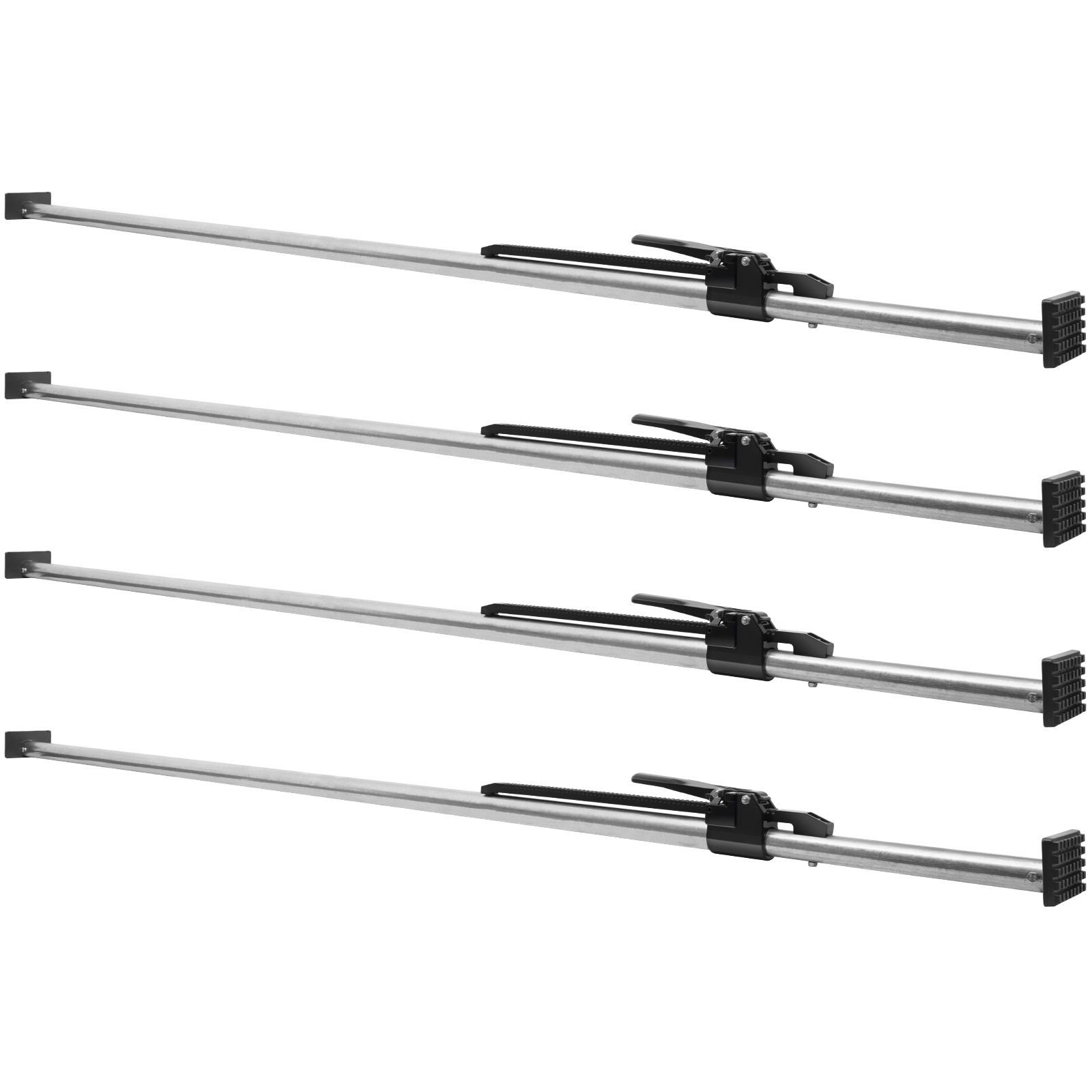 cargo bar, ratcheting cargo bar adjustable from 89" to 104", heavy duty steel cargo stabilizer bar with 309 lbs capacity, truck bed load bar for truck bed, trailer, semi trailer (4 pcs)