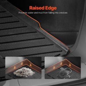 cargo mat compatible with jeep grand cherokee 2011 2021, precise fit trunk mat for suvs, tpe trunk protector replacement, black (1pcs)