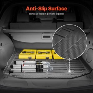 cargo mat compatible with jeep grand cherokee 2011 2021, precise fit trunk mat for suvs, tpe trunk protector replacement, black (1pcs)