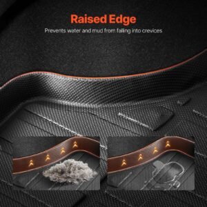 cargo mat compatible with toyota camry hybrid 2018 2025, precise fit odorless durable trunk mat, tpe trunk protector replacement, black (1pcs)