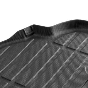 cargo mats compatible with toyota kluger & highlander 2020 2024, custom fit tpe cargo liner set for suvs, trunk and rear back seat protector replacement, trunk mat and backrest mats