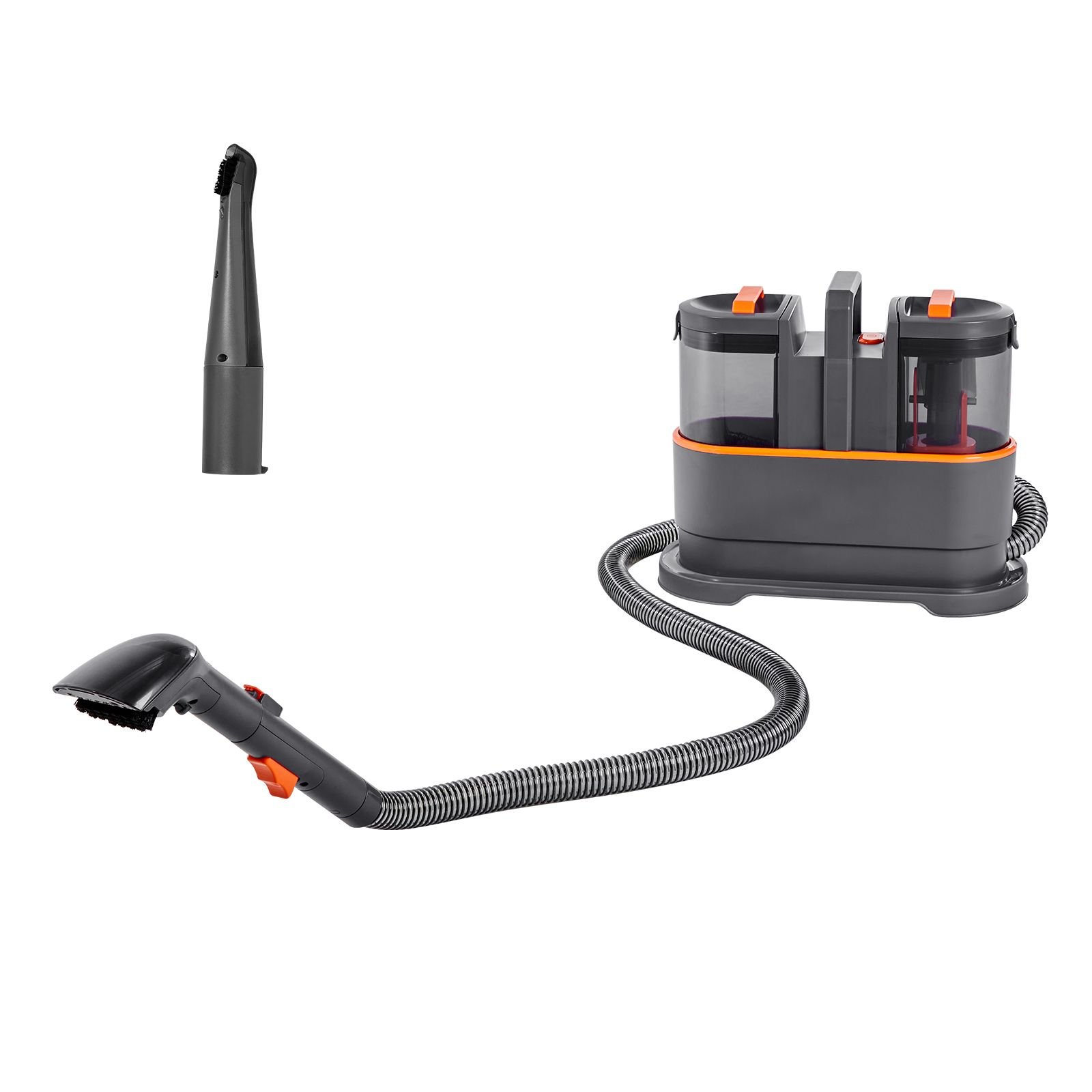 carpet cleaner machine, 50.72 oz clean water tank & 27.05 oz dirty water tank, portable upholstery shampooer, 11.5kpa handheld furniture extractor, spot and stain deep cleaner for rug couch car