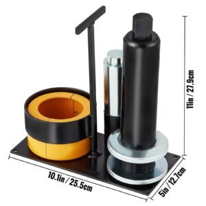carrier & pinion bearing puller, compatible with dana 30, 40, 60, 70, ford 9" bearings, pinion puller tool with 2 clamshells, 45# steel clamshell carrier bearing puller for auto repair