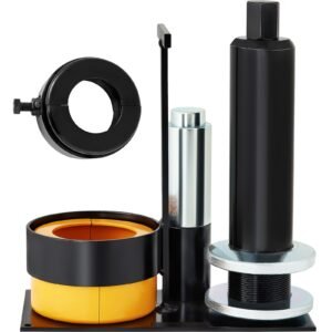 carrier & pinion bearing puller, compatible with dana 30, 40, 60, 70, ford 9" bearings, pinion puller tool with 2 clamshells, 45# steel clamshell carrier bearing puller for auto repair