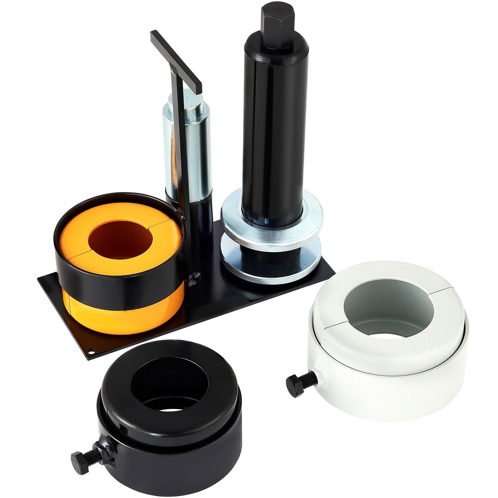 carrier & pinion bearing puller, compatible with dana 30,40,50,60,70, 80, ford 10.25" bearings, pinion puller tool with 3 clamshells, 45# steel clamshell bearing puller for auto repair