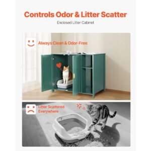 cat enclosure 413 in self cleaning litter box cabinet with drawer detachable divider automatic litterbox enclosure with built in power outlet fits most smart litterboxes 1.jpg