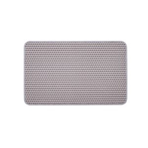 Cat Litter Mat, 24 x 15 in, Double-Layer Litter Box Mat, Non-Slip & Urine-Proof Litter-Trapping Mats for Indoor Cats, Honeycomb Design, Soft on Paws, Washable Large Kitty Mats for Floor
