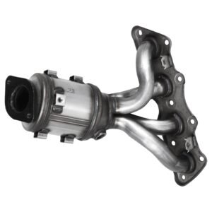 catalytic converter, compatible with kia soul rio/hyundai veloster accent, 1.6l l4, front, replacement oe 674 891, 16680, stainless steel high flow converter, for exhaust gas purification