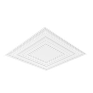 ceiling tiles, 12 pack 24 x 24 in, drop ceiling tiles premium pvc sheet, easy installation/ cutting plastic glue up ceiling tile, ceiling covering for home/office decoration, white peg pattern