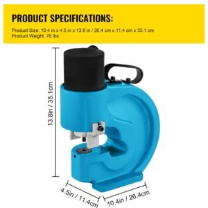 ch 70 hydraulic hole punching tool 35t hole digger force puncher smooth hole puncher for iron plate copper bar aluminum stainless steel