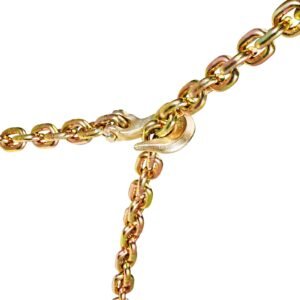 chain and binder kit, 3/8" 1/2" ratchet load binders 9200 lbs working load limit, 3/8" x 10' g80 chains with grab hooks, ratchet binders and chains for truck, tie down, hauling, towing, 2 set