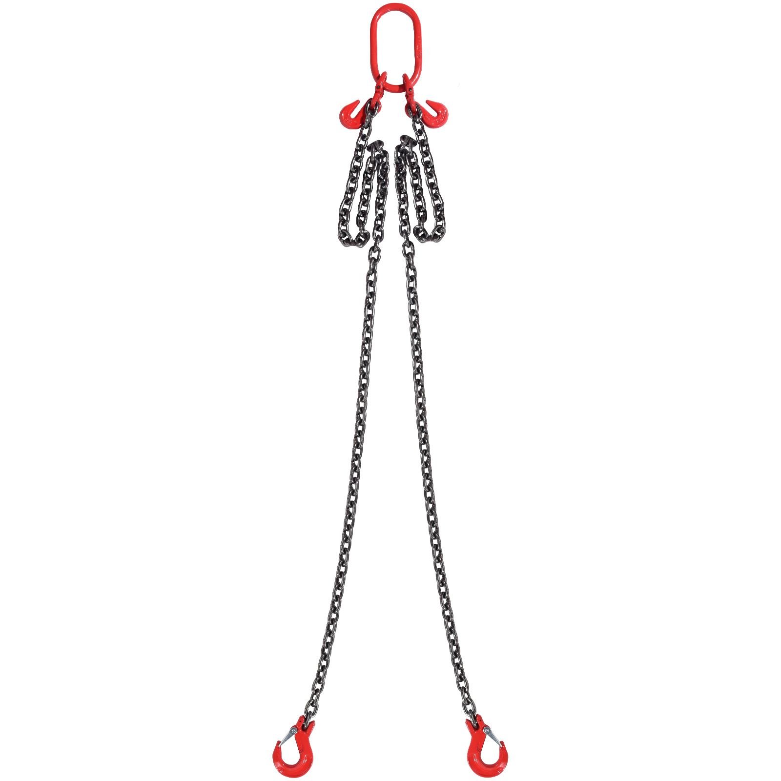 chain sling, 5/16 inch x 6 ft lifting chains with hooks, g80 engine chain hoist lifts, 6600 lbs/3 ton lifting sling chains for engine hoist, engine lift chain with 2 leg grab hooks and adjusters