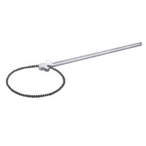 chain wrench, 48 inch chain pipe wrench, 13.4 inch diameter capacity, crv reversible pipe fitting tool wrench with high strength jaw and ergonomic handle, for pipe installation and car repair