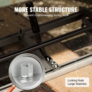 chainsaw mill, portable sawmill 14" 36" guide bar, galvanized steel chainsaw planking mill with 0.2" 11.81" cutting thickness, wood lumber cross cutting saw mill for builders and woodworkers