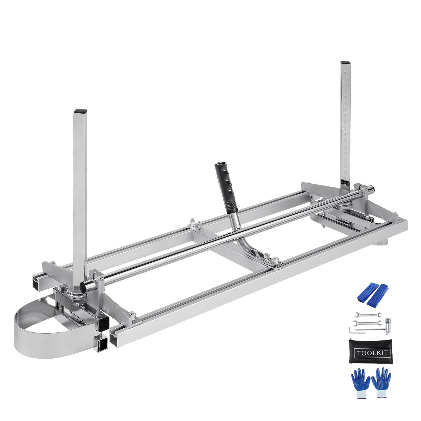 chainsaw mill, portable sawmill 14" 36" guide bar, galvanized steel chainsaw planking mill with 0.2" 11.81" cutting thickness, wood lumber cross cutting saw mill for builders and woodworkers