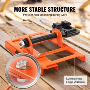 chainsaw mill, vertical lumber cutting guide with 2" 6" cutting width, cast iron portable timber chainsaw attachment, lightweight wood timber milling attachment for builders and woodworkers