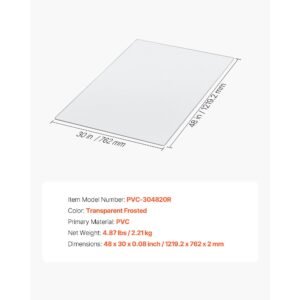 chair mat, 30 x 48 inch transparent office chair mat for hard floors, floor protector for rolling chairs, non slip & easy to clean, smooth glide under desk rug for home office (rectangular)