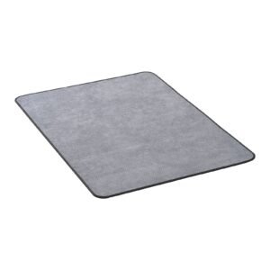 chair mat, 36 x 48 inch office chair mat for hard floors, floor protector for rolling chairs, corduroy surface, non slip & easy to clean, smooth glide under desk rug for home office (grey)