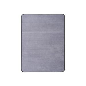 chair mat, 36 x 48 inch office chair mat for hard floors, floor protector for rolling chairs, corduroy surface, non slip & easy to clean, smooth glide under desk rug for home office (grey)