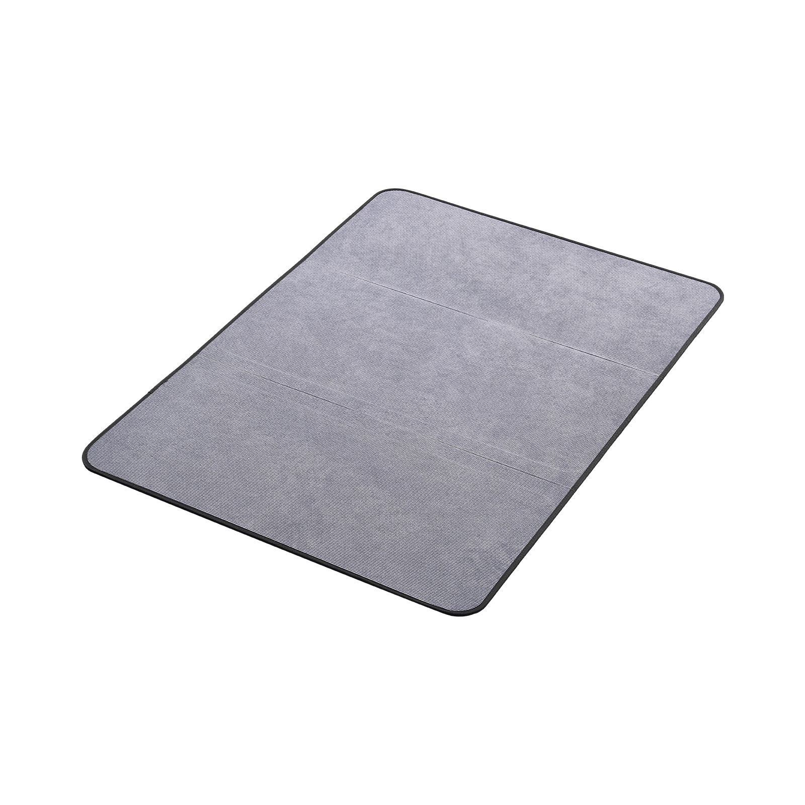 chair mat, 36 x 48 inch office chair mat for hard floors, floor protector for rolling chairs, corduroy surface, non slip & easy to clean, smooth glide under desk rug for home office (grey)