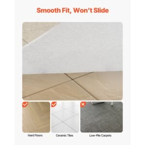 chair mat, 36 x 48 inch transparent office chair mat for hard floors, floor protector for rolling chairs, non slip & easy to clean, smooth glide under desk rug for home office (rectangular)